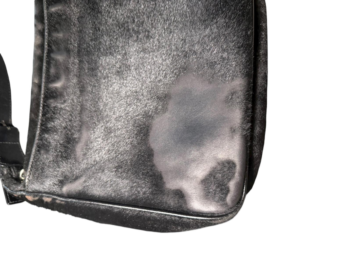 Fendi Black Pony Hair Shoulder Bag