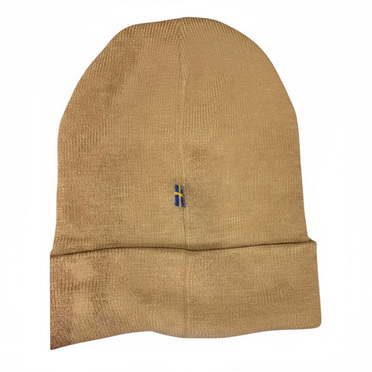 New Fjällräven Buckwheat Brown Knit Beanie Hat