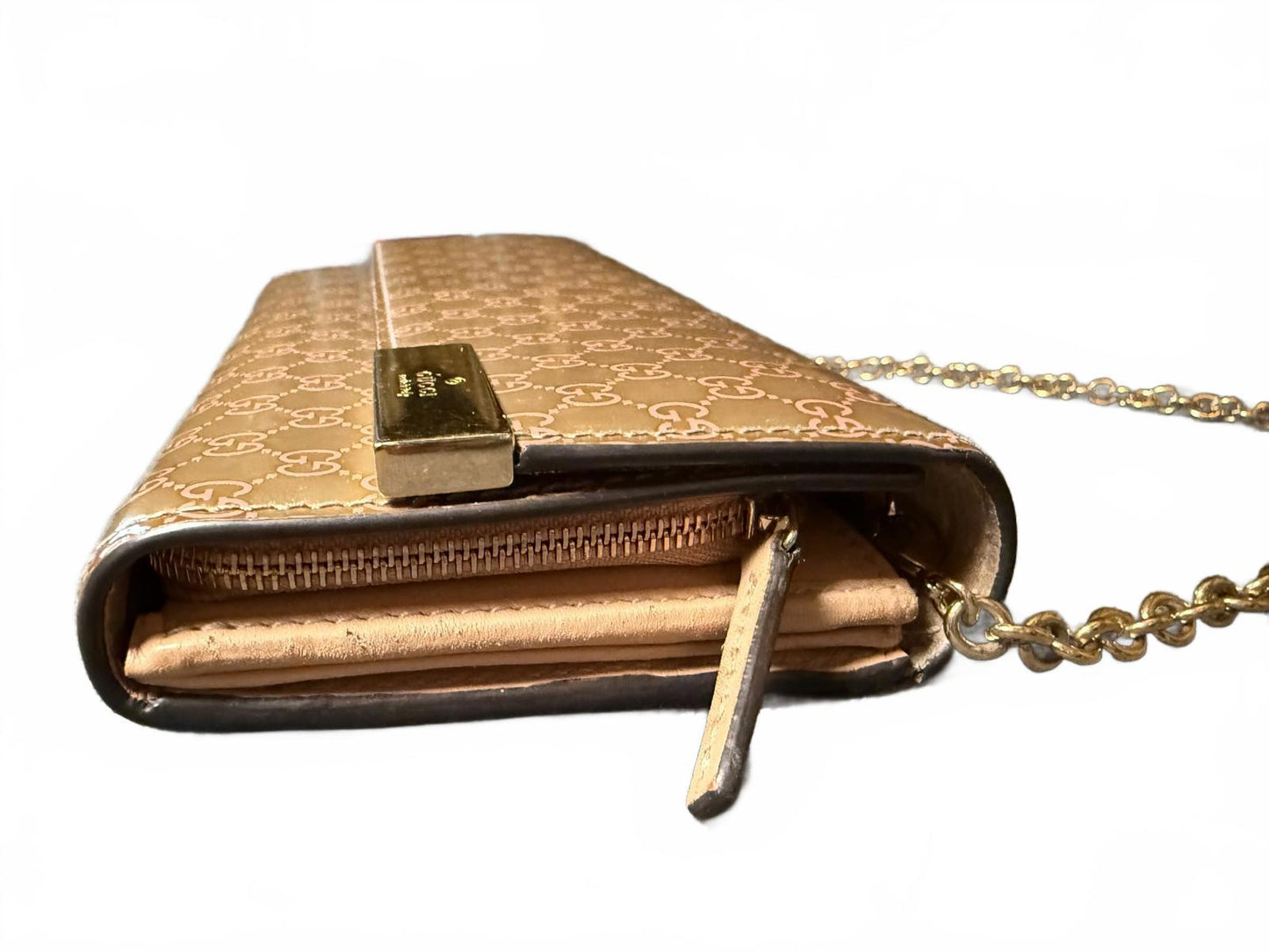 Gucci Mini- Gucciseme Monogram Wallet on Chain Clutch Bag