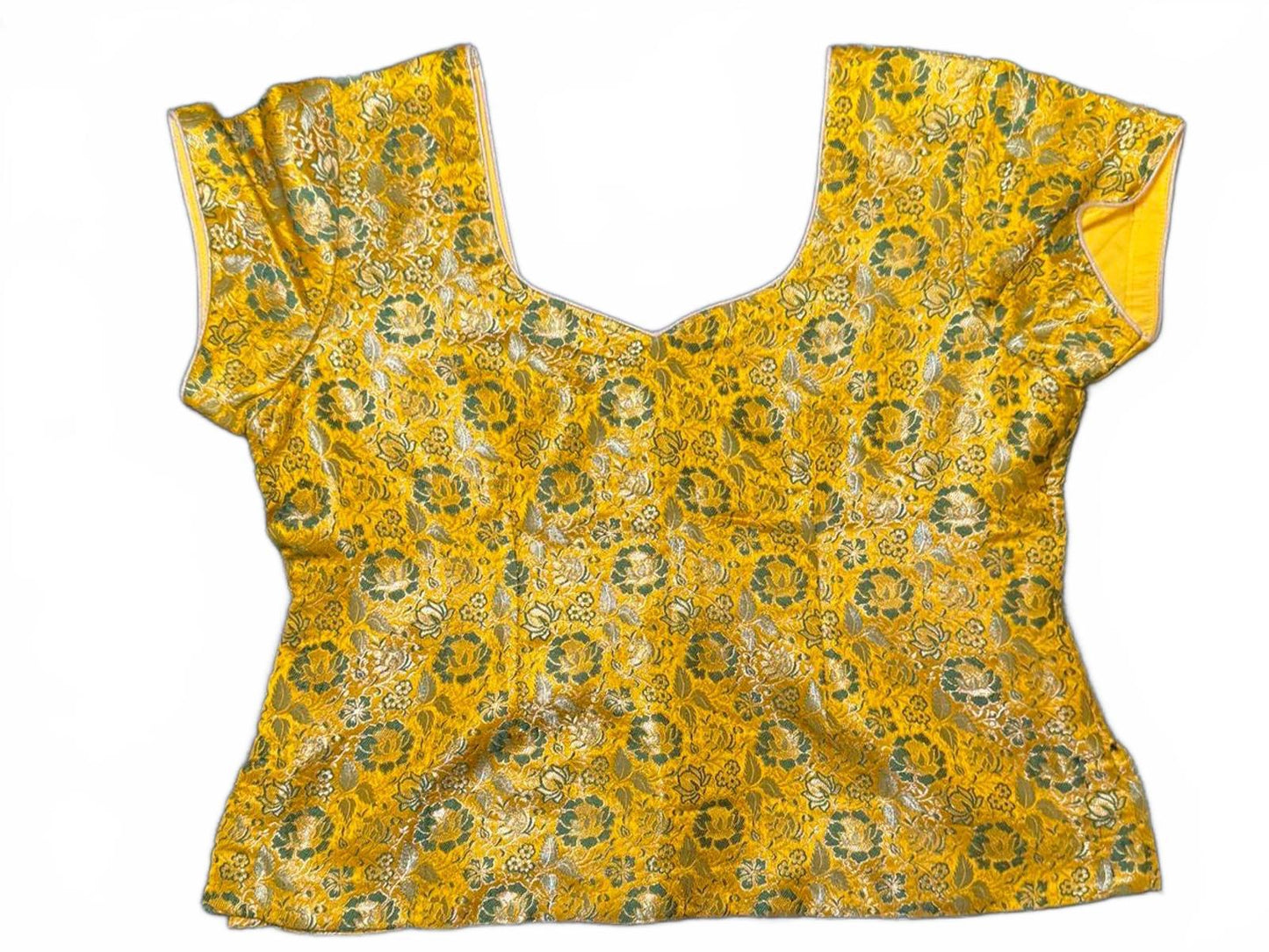 Nazila Couture Brocade Silk Choli Blouse, Medium