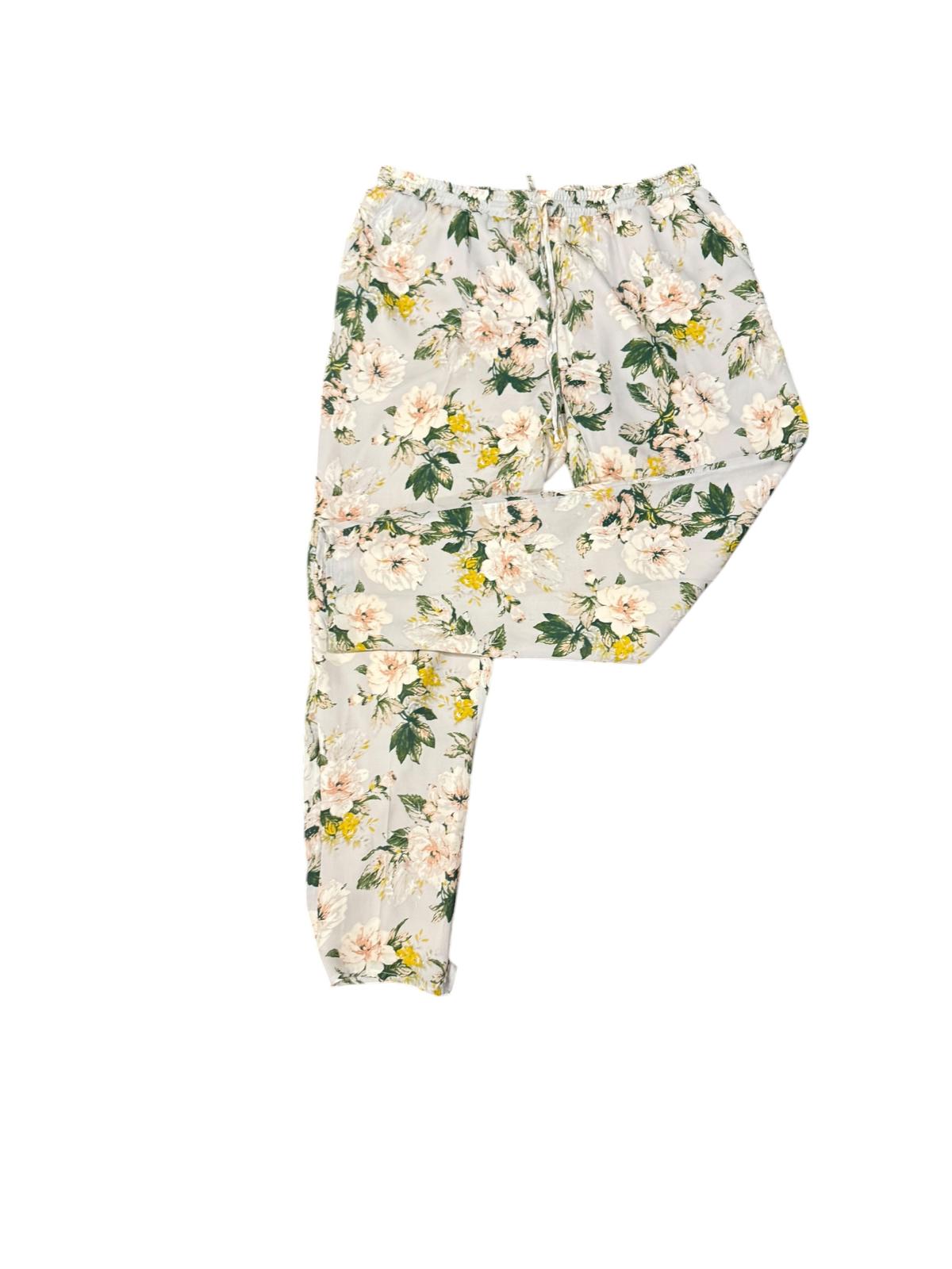 Joie Floral Print Silk Pants Size L