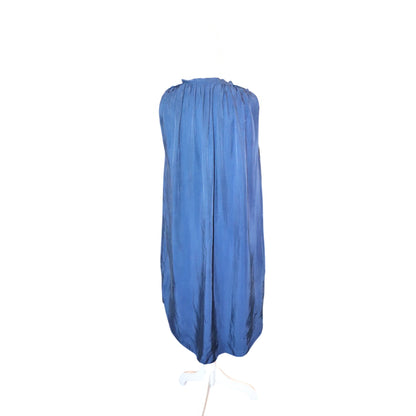 L'Agence Navy Ruffle-Trim Sleeveless Dress, XL