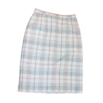 Pendleton Vintage Plaid Wool Pencil Skirt Petite, Size 8