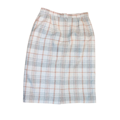 Pendleton Vintage Plaid Wool Pencil Skirt Petite, Size 8