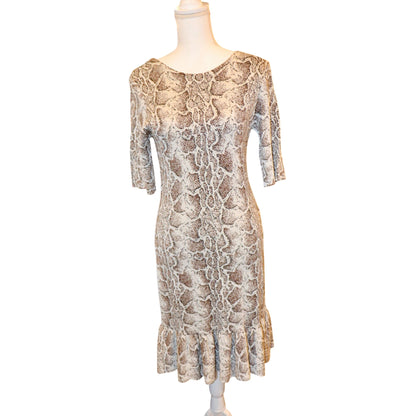 Chloé Snake Print Knit Mini Dress Size S NWT