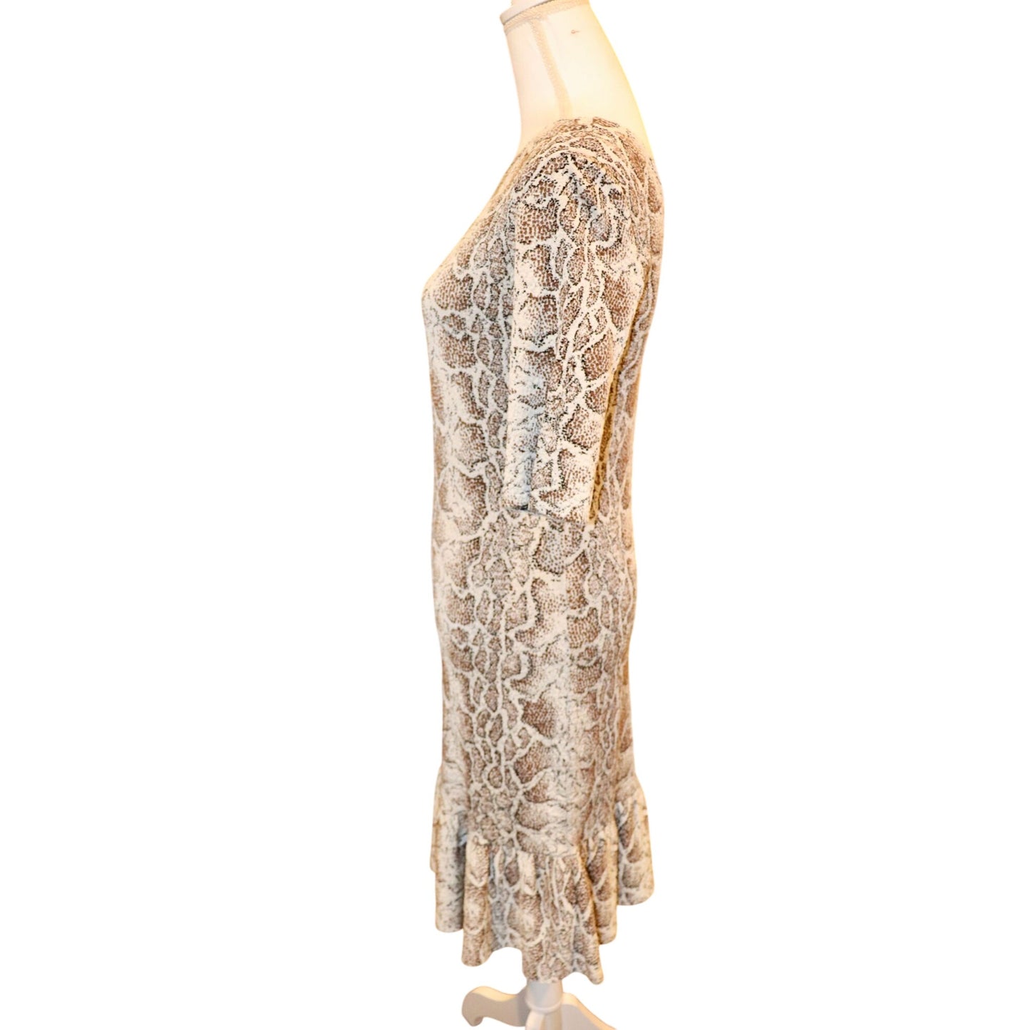 Chloé Snake Print Knit Mini Dress Size S NWT