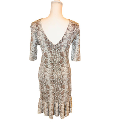 Chloé Snake Print Knit Mini Dress Size S NWT