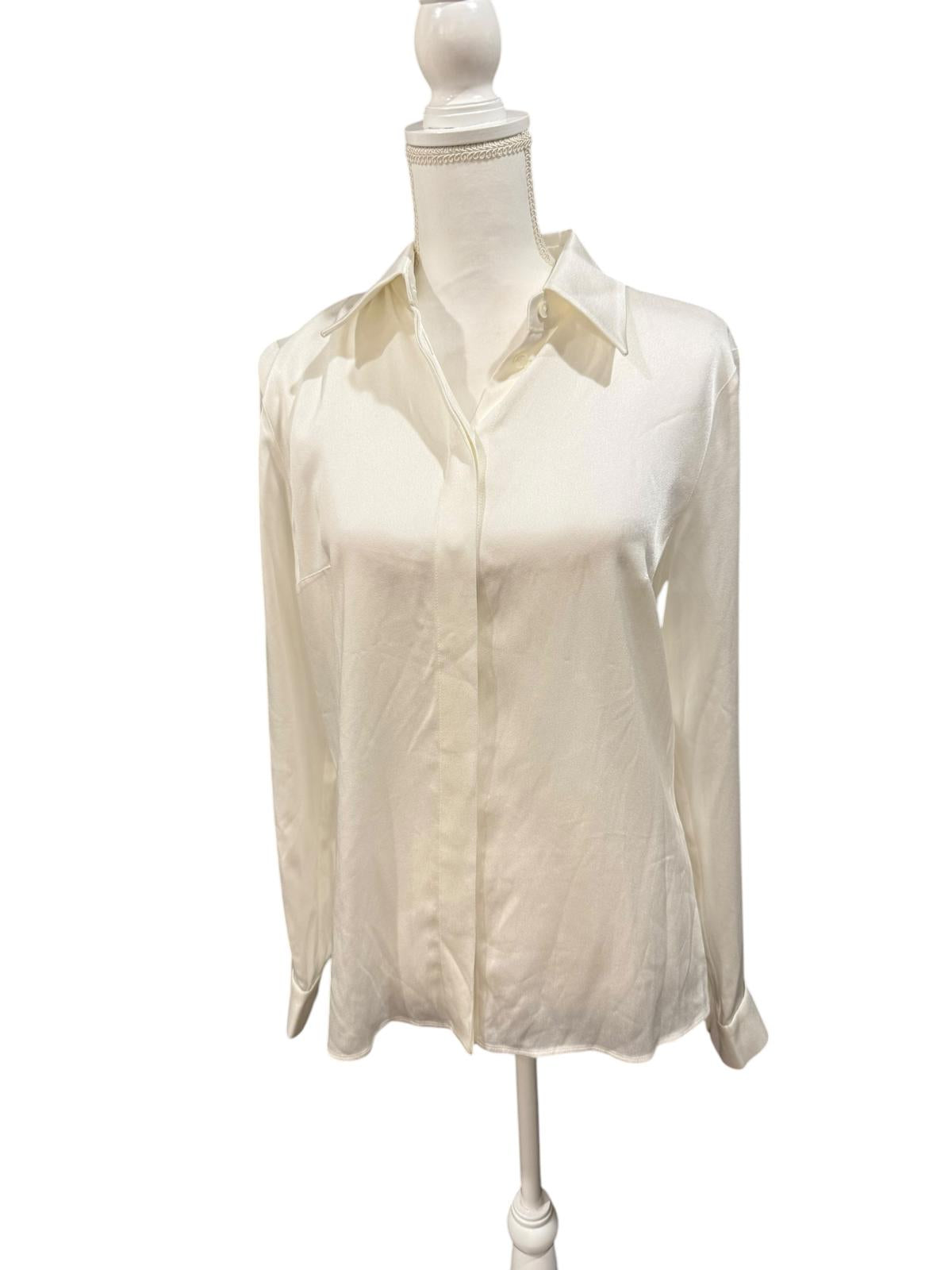 New Michael Kors Collection Button-Down Blouse, Size 8