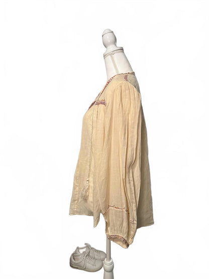 New Etoile Isabel Marant Embroidered Long Sleeve Tunic Top, Size 34