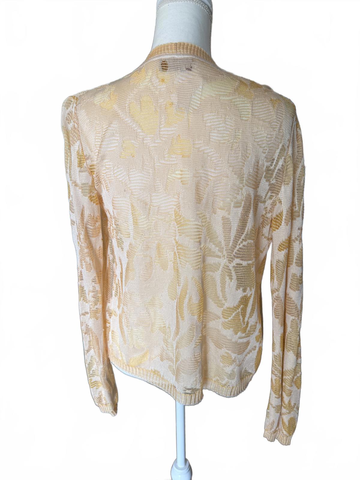 Missoni Lightweight orange and cream  Floral Pattern, size 46
