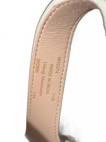 New Cole Haan Women's White Strappy Leather Sandals, 7.5