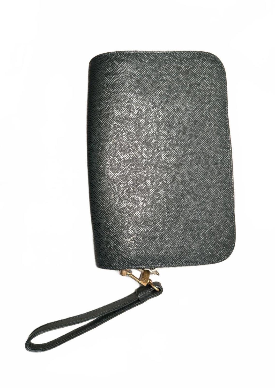 Louis Vuitton Green Taiga Clutch Bag