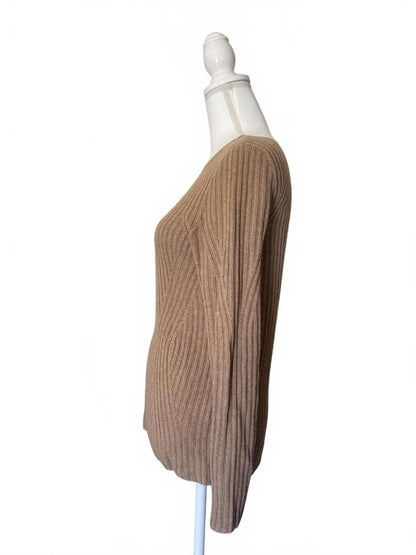 Banana Republic Ribbed Knit Long Sleeve Sweater, Small