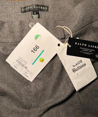 New Black Label Ralph Lauren Women’s Gray Wool Pants, size 6