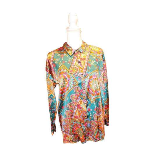 Johnny Was Audrey Blouse, Small (oversized) NWT