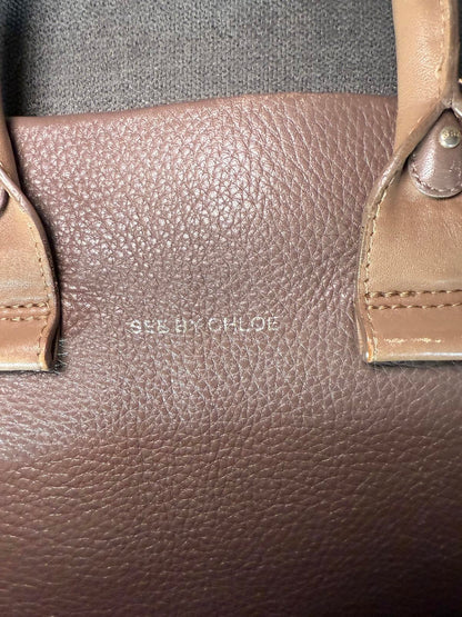 See By Chloé Brown Leather Tote Bag