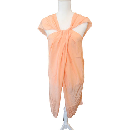 Patou Asymmetrical panel silk top, Size 40 NWT