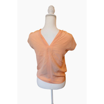 Patou Asymmetrical panel silk top, Size 40 NWT