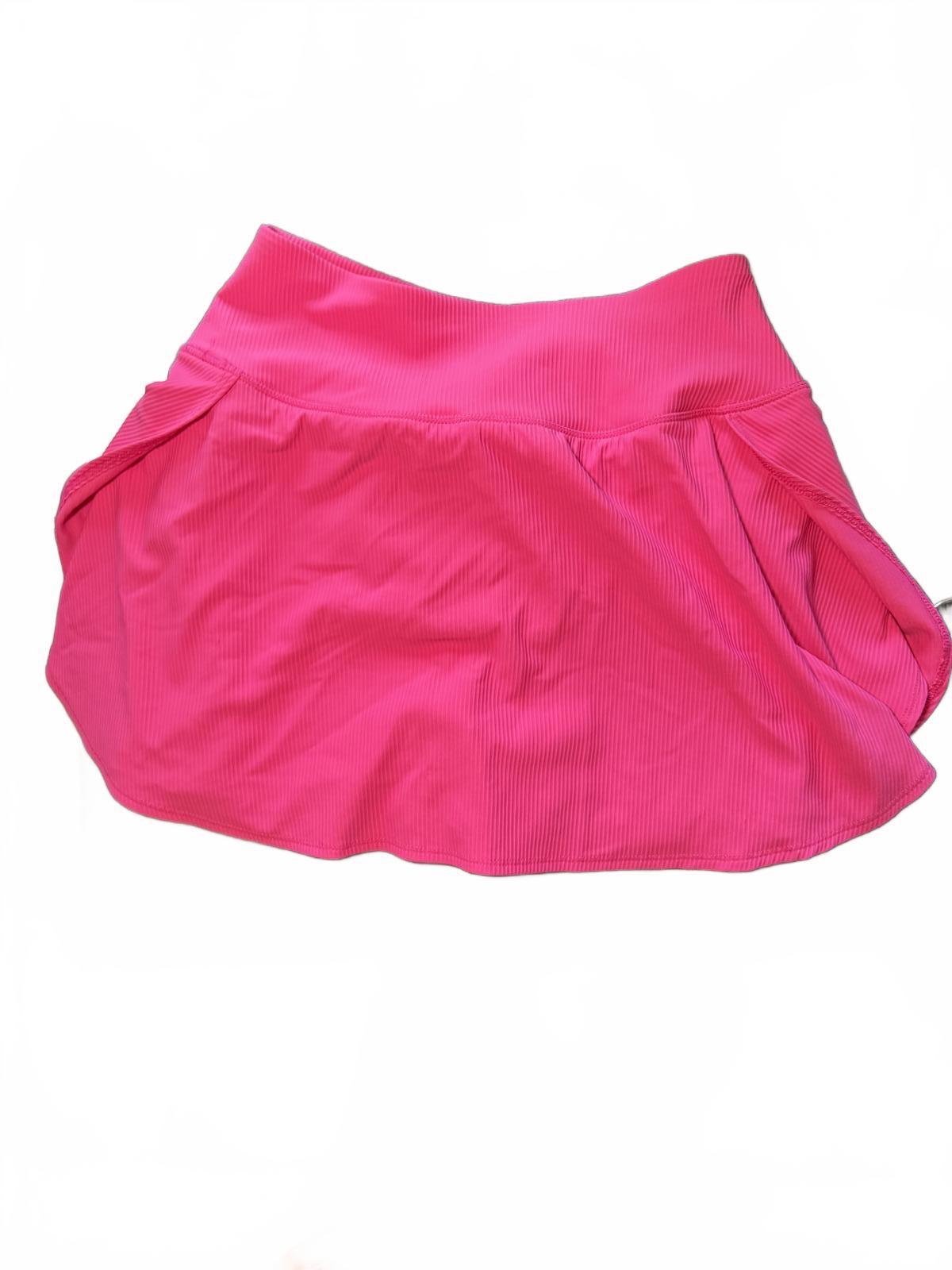 New Yogalicious Women's Pink Athletic Skirt with Built-in Shorts