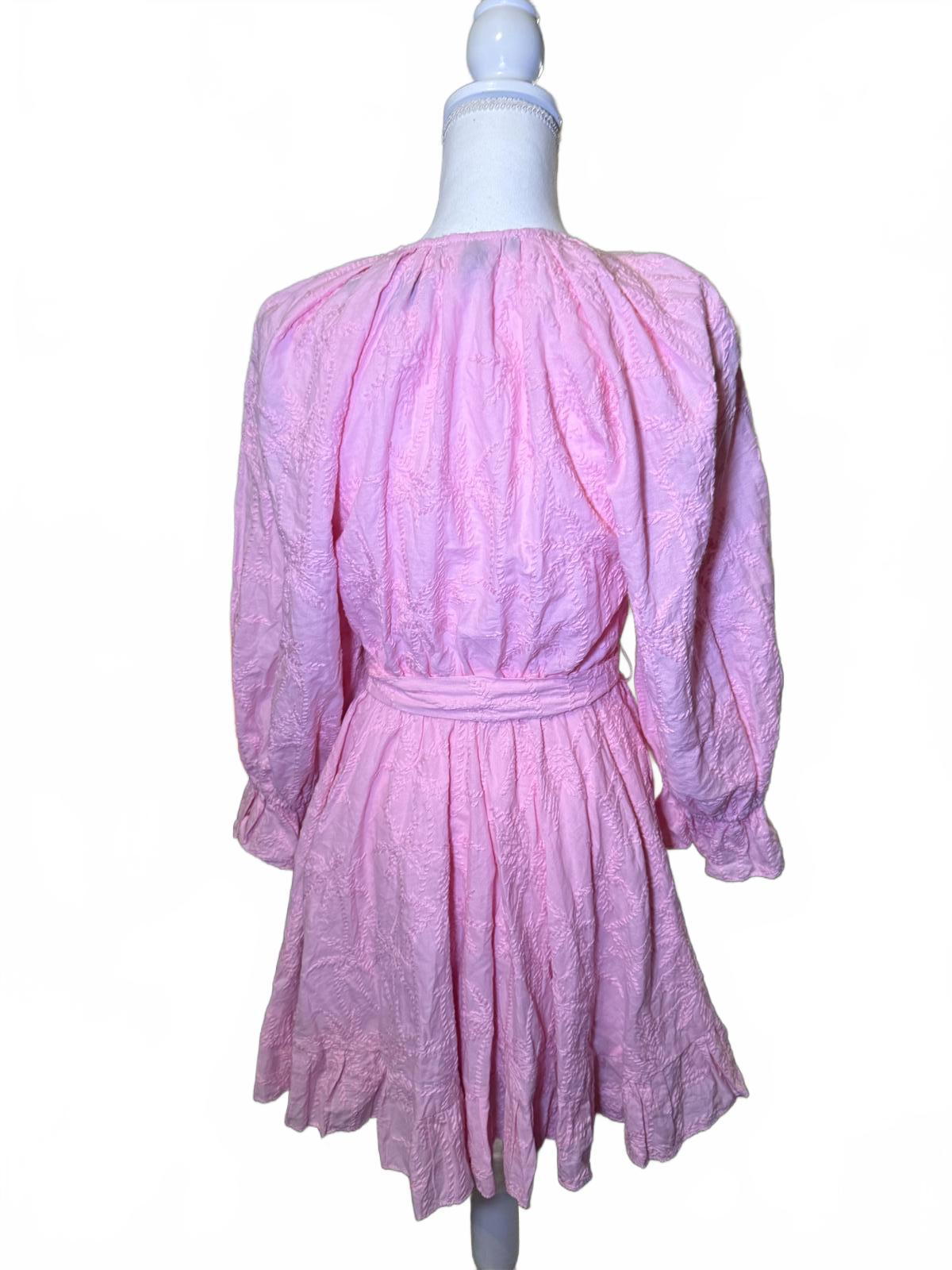 New Maje Rybiza Long Sleeve Ruffled Mini Dress, in EU 36 (0620)