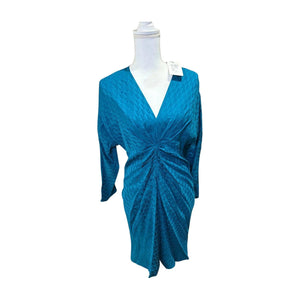 New Sandro Paris Ruched Satin Jacquard Mini Dress, size 40/US 4