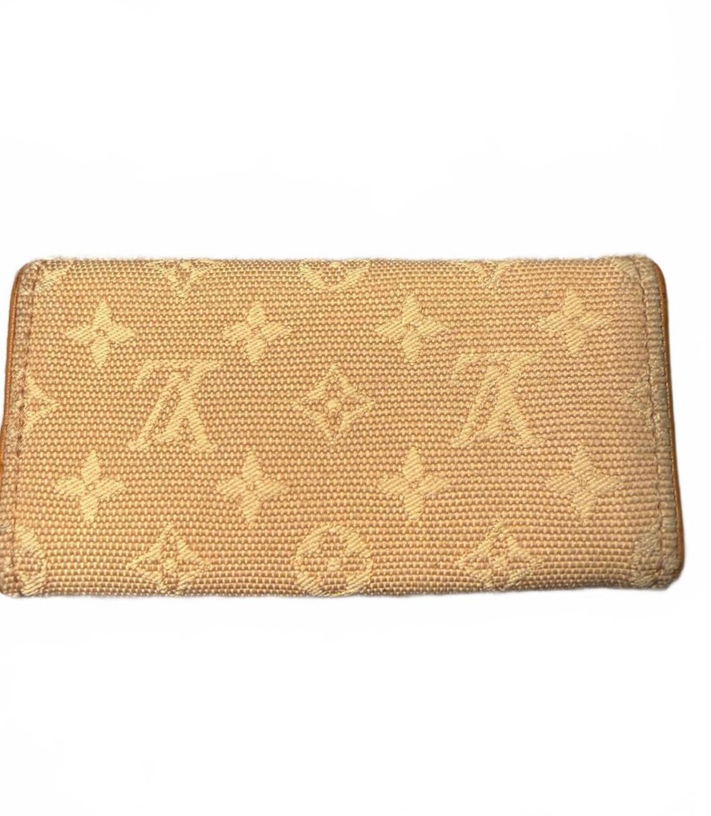 Louis Vuitton Beige Monogram Canvas Key Holder Wallet