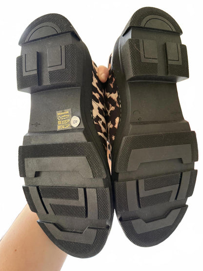 New Ganni Leopard Print Women's Sneakers, EU 40