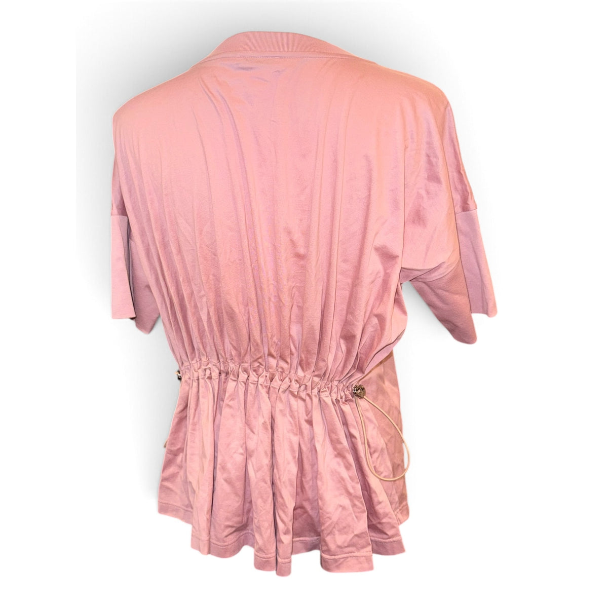 Moncler Dusty Pink Cotton Cinched-Back Pocket Top
