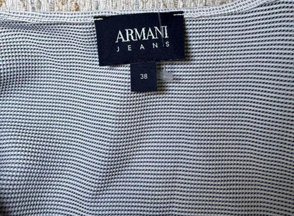 Armani Jeans Textured Short-Sleeve Top, size 38 (oversized)