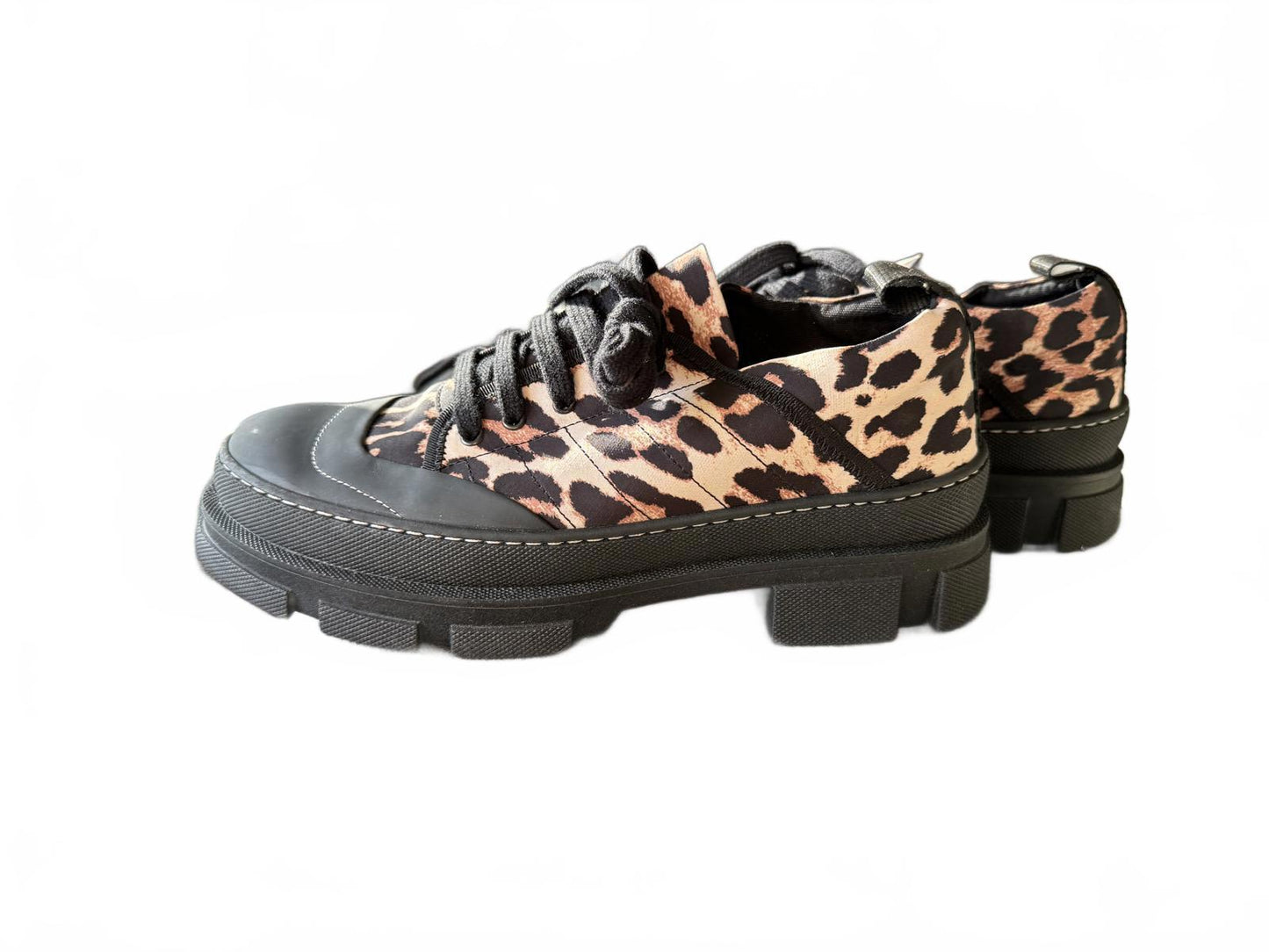 New Ganni Leopard Print Women's Sneakers, EU 40