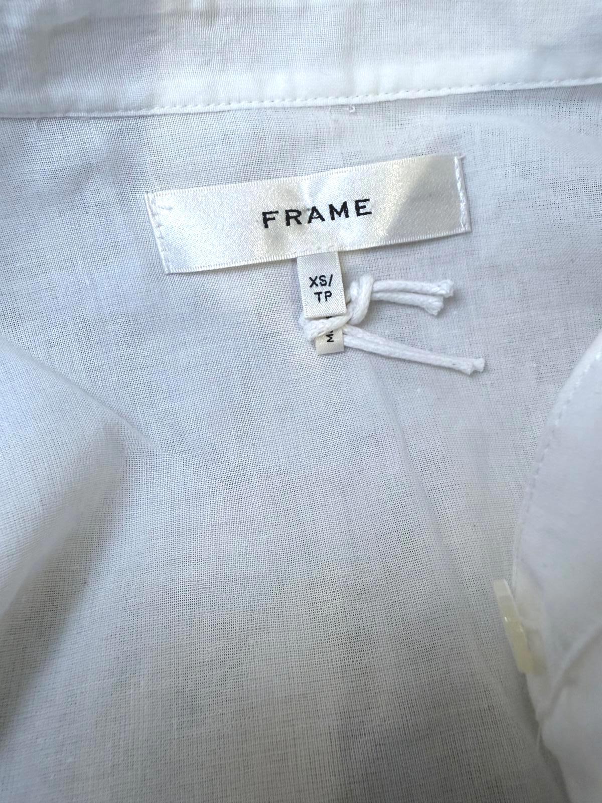 FRAME Cotton-Mousseline Blouse, XS