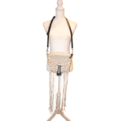 JW Anderson Biker Woven Fringe Crossbody Bag