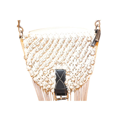JW Anderson Biker Woven Fringe Crossbody Bag