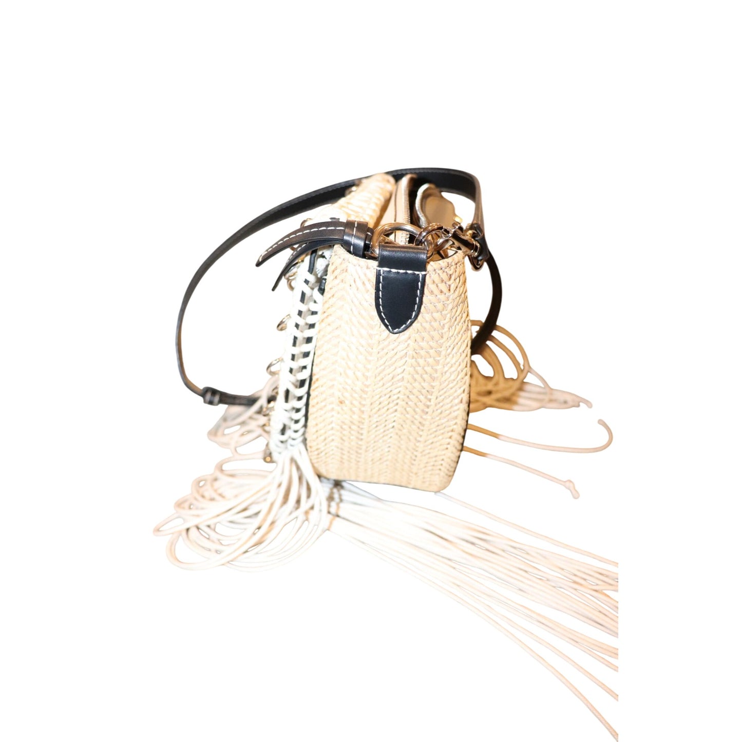 JW Anderson Biker Woven Fringe Crossbody Bag