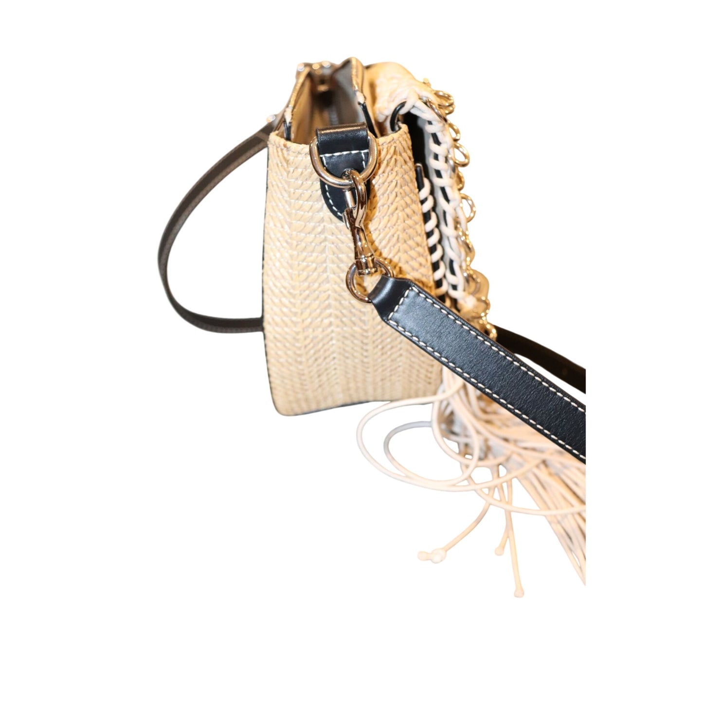 JW Anderson Biker Woven Fringe Crossbody Bag