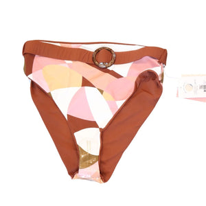 Maaji Womens High-Waisted Sustainable Swim Bottoms With Belt Detail - XL