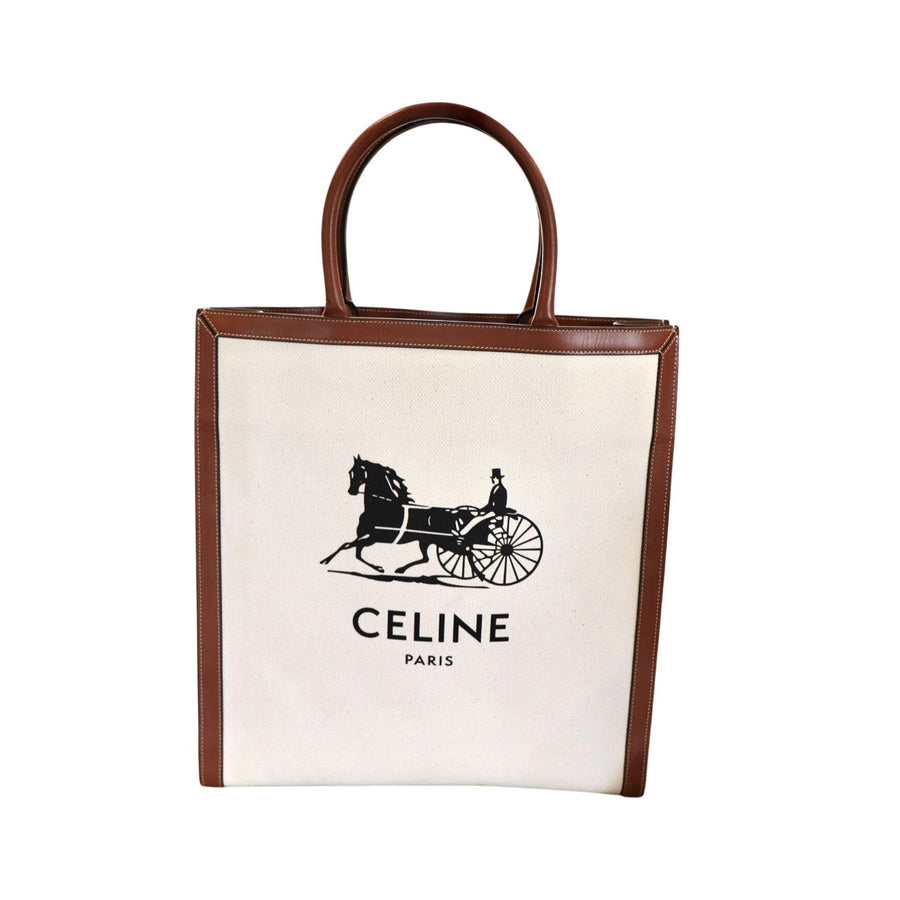 Celine Sulky Vertical Cabas Tote with COA