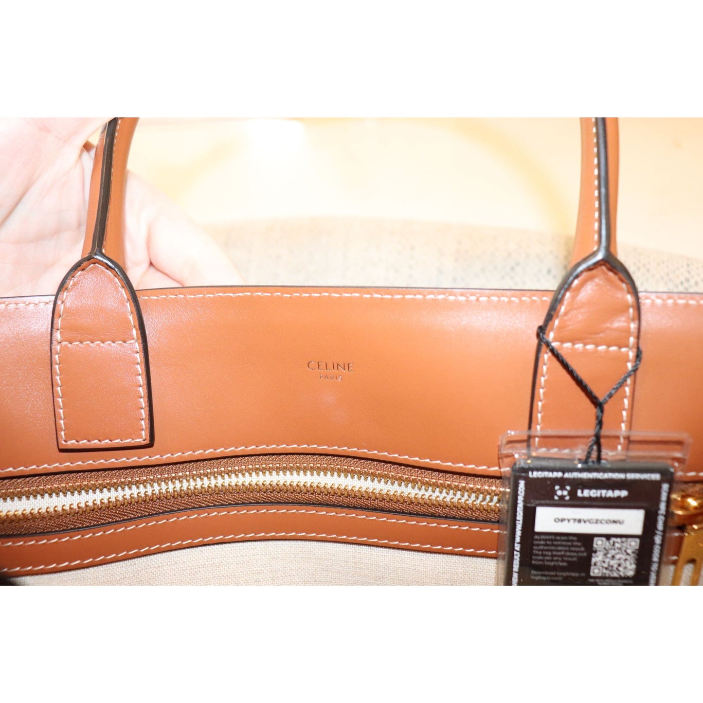 Celine Celine Sulky Vertical Cabas Tote with COA