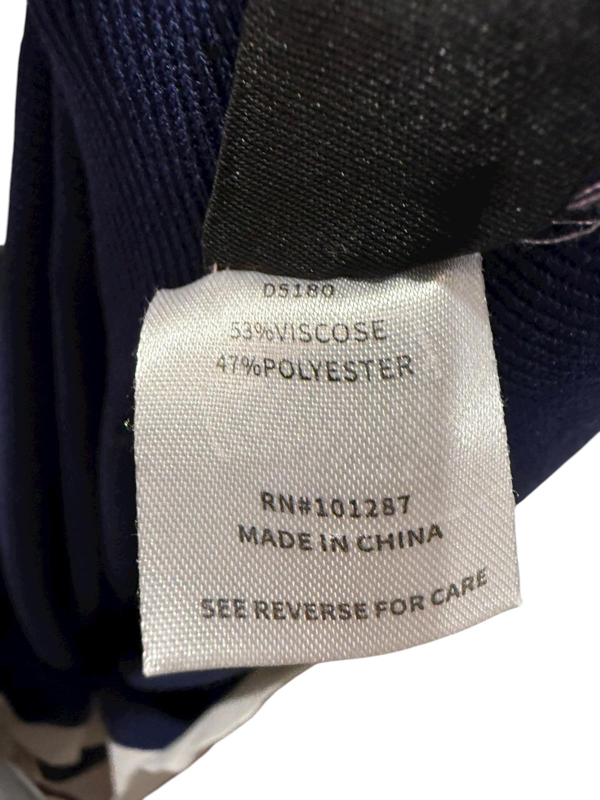 Alexia Admor Beatrix Navy & Cream Knit Dress, Size XL