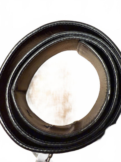 Gucci Vintage Leather Belt with Anchor Buckle