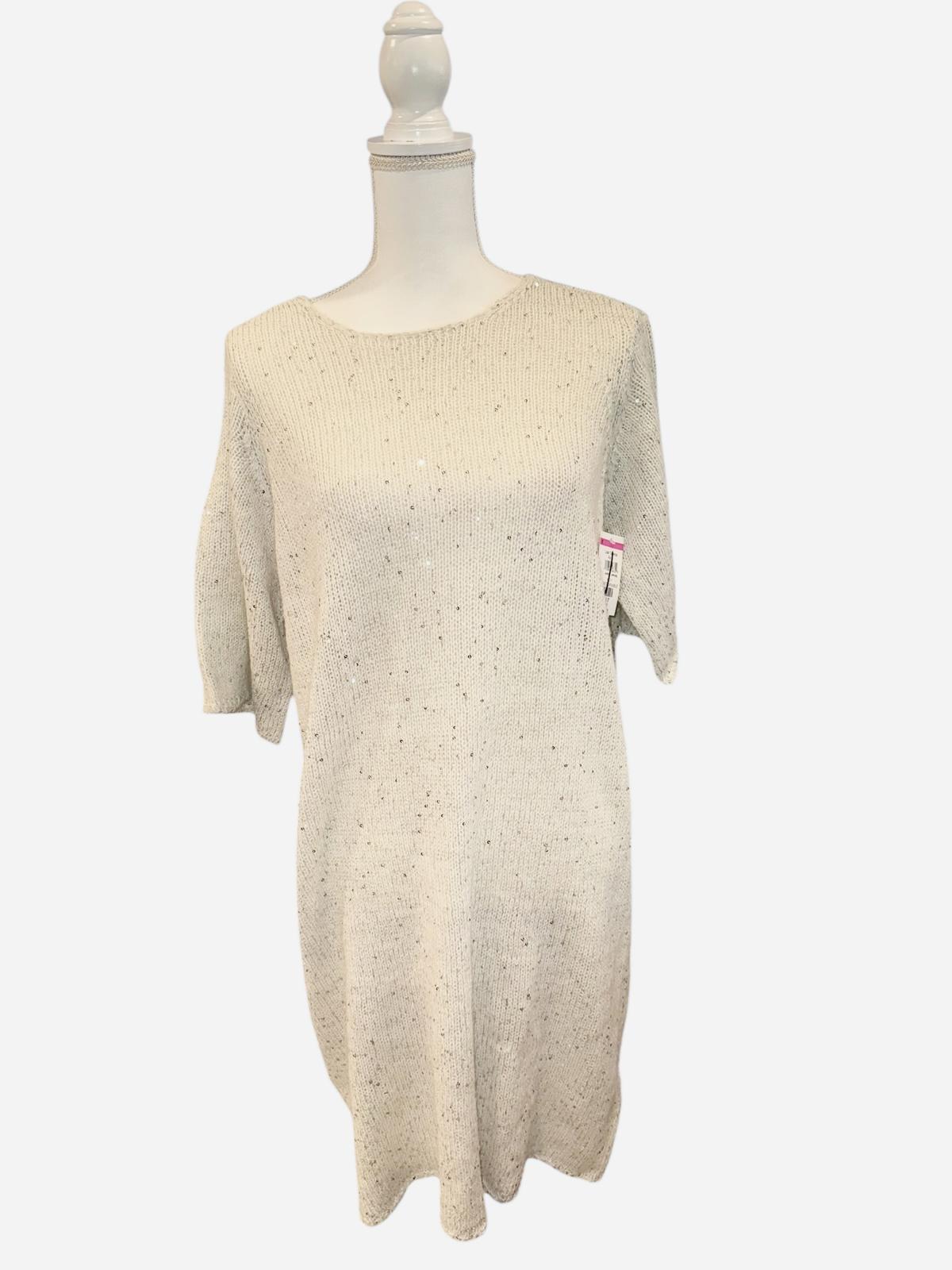 New Vero Moda Sequin Knit Sweater Dress, XL