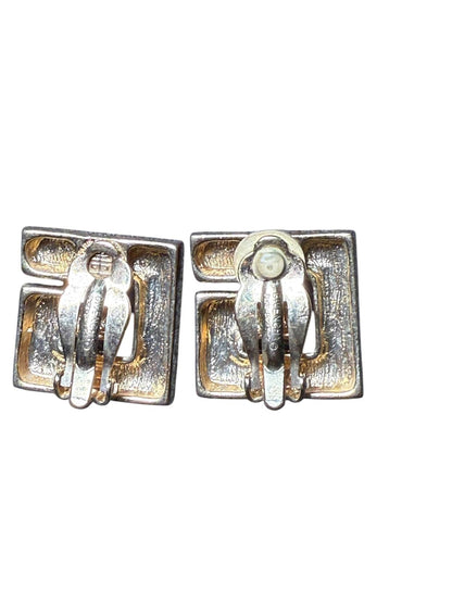 Vintage Givenchy “G” Gold Tone Clip-On Earrings