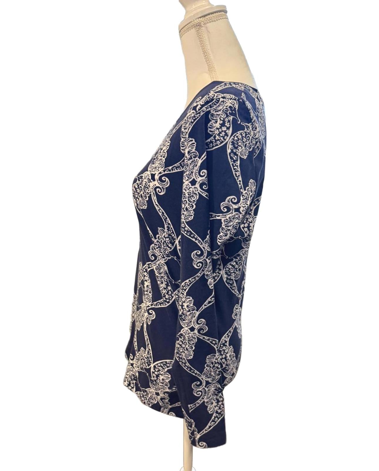Lilly Pulitzer Jodie V-neck in "Ms. Behave," Medium