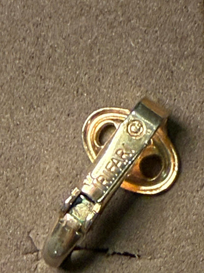 Vintage Trifari Lotus Flower Clip-On Earrings