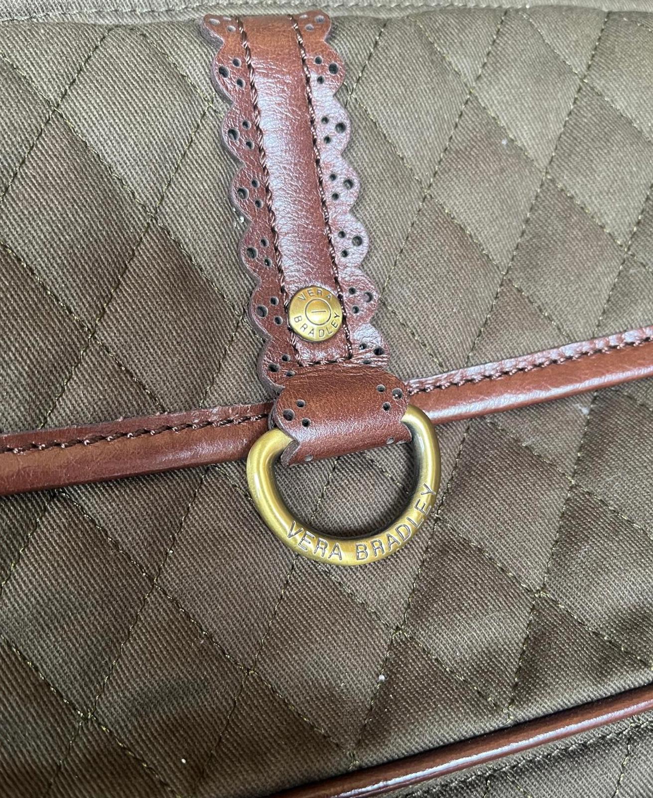 Vera Bradley Quilted Crossbody Bag with Front Pocket