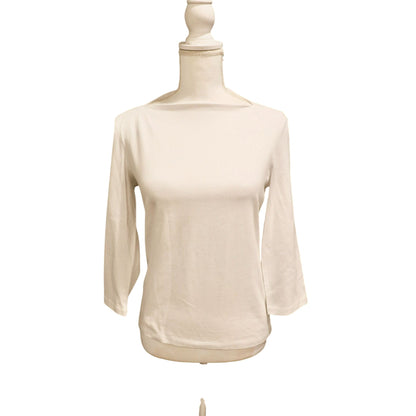 Kate Spade Broome Street 3/4 Sleeve Everyday Tee Fresh White Size S