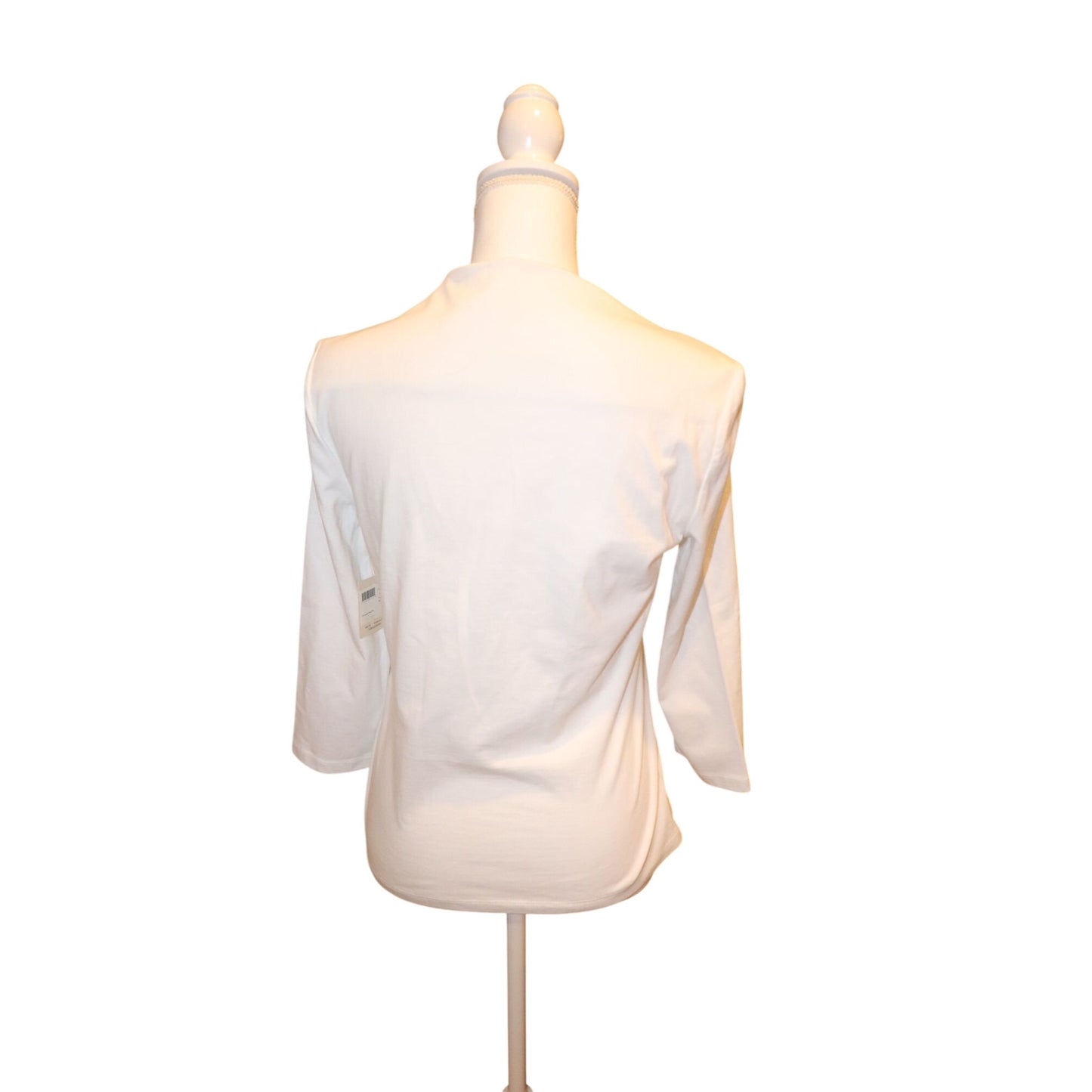 Kate Spade Broome Street 3/4 Sleeve Everyday Tee Fresh White Size S