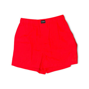 Balenciaga Wardrobe Red Elastic Waist Shorts, Size 34/Small NWT