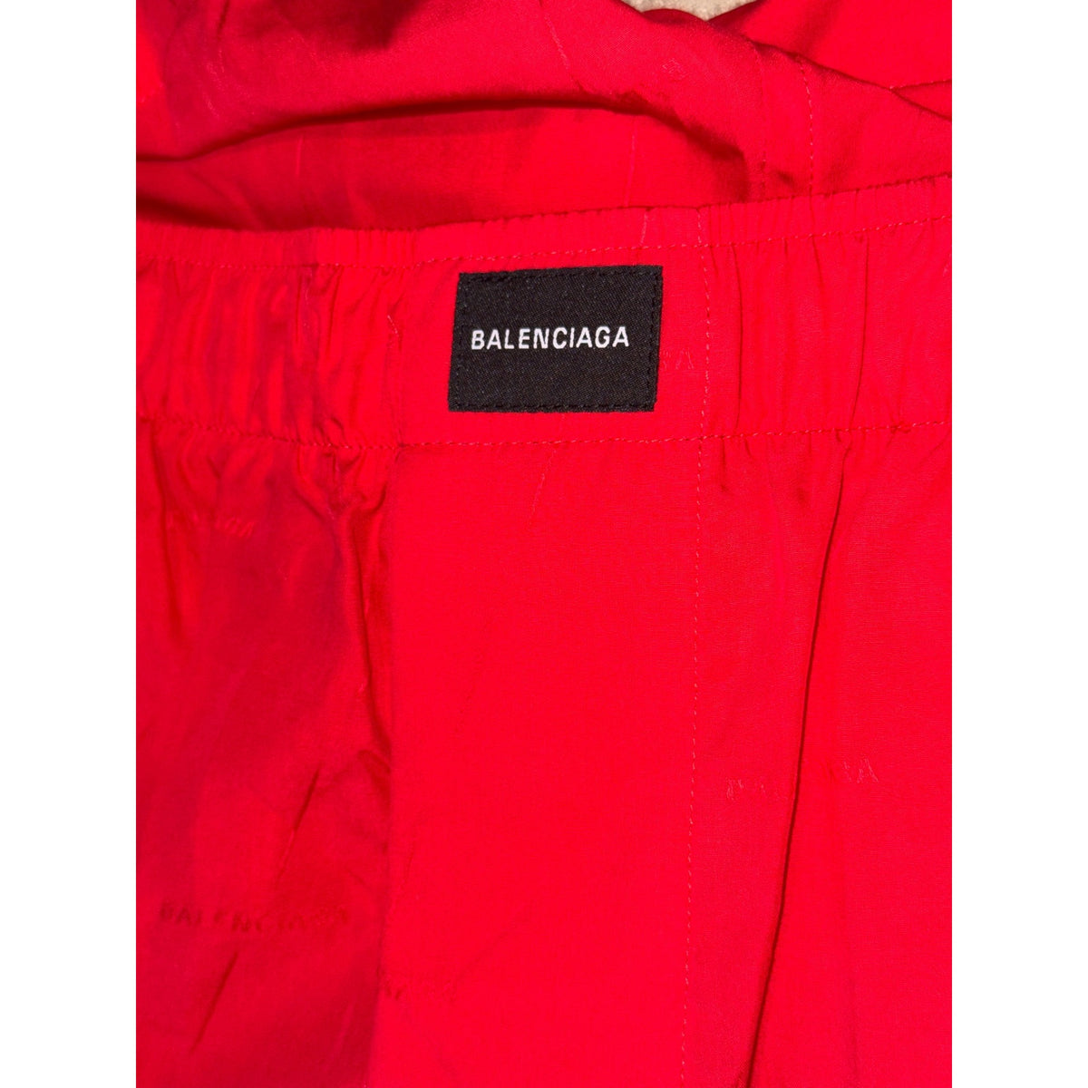 Balenciaga Wardrobe Red Elastic Waist Shorts, Size 34/Small NWT