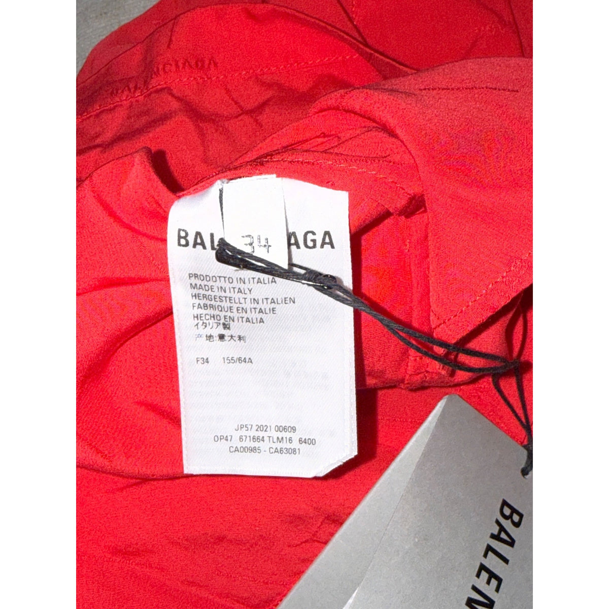 Balenciaga Wardrobe Red Elastic Waist Shorts, Size 34/Small NWT